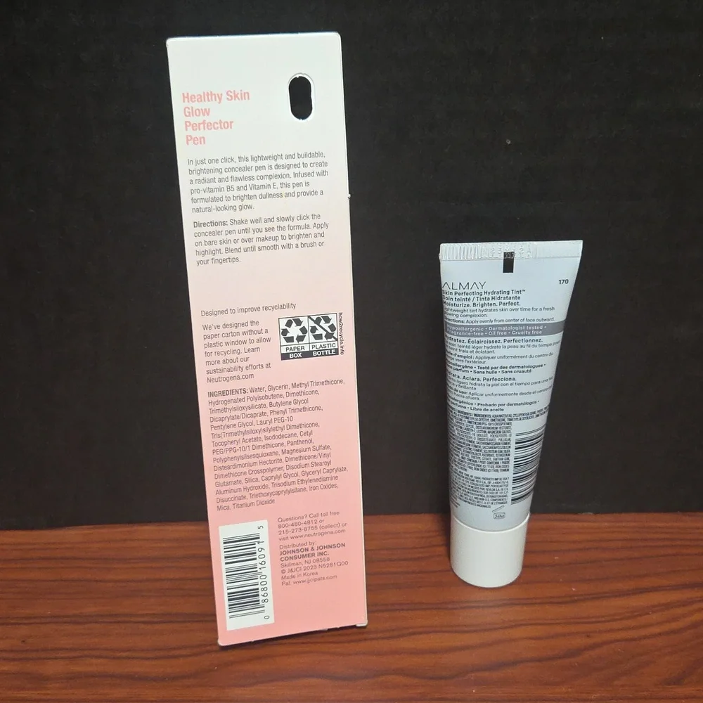 Almay Skin Perfecting Hydrating Tint - 170 Mocha- Glow Perfector Pen Deep